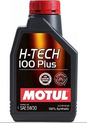 Фото Масло MOTUL H-TECH 100 PLUS 5W30 SP-RC GF-6a 1л. син.