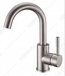 Фото Смеситель д/умывальника SUS124-001F-1 одноручковый, Нержавеющая сталь, РМС