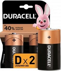 Фото Батарейка АА Duracell  LR20/373 BL2 D 2 шт