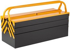 Фото Ящик для инструмента металлический с 4-мя раздвижными отделениями  530х200х200 мм