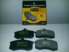 Фото Колодки тормозные передние 2110,1118,2170,2190 (датчик) ЕВРОДЕТАЛЬ