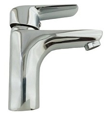 Фото Смеситель для умывальника одноручковый R2001F на гайке (Zn), хром Rainsberg