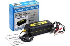 Фото Зарядное устройство Вымпел-21 (герметичн.корпус,, 6А, 12В, автомат, светодиод)