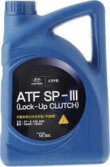 Фото Масло трансмиссионное ATF SP-3 HYUNDAI   4л. Lock-up Clutch п/с