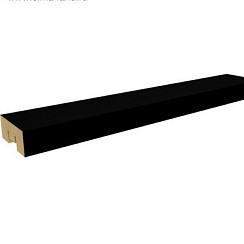 Фото Интерьерная рейка МДФ STELLA Бриона Black Edition 2700х16х40 мм (уп. - 8 шт.)
