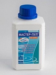 Фото МАСТЕР-ПУЛ, жидкое безхлорное средство 4 в 1, 0,5 л, Маркопул, М19/10.