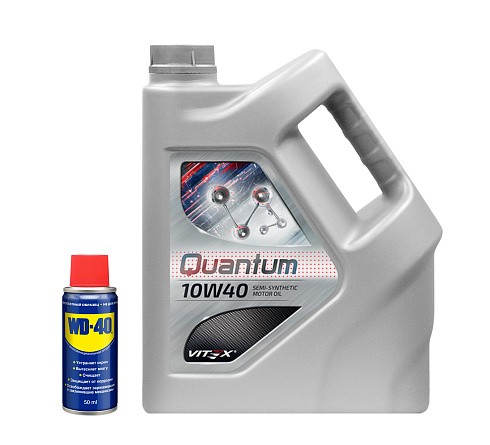 Фото Масло VITEX Quantum 10W40 A3/B4 SN/CF 4л. п/с + WD-40 50мл АКЦИЯ Фото Масло VITEX Quantum 10W40 A3/B4 SN/CF 4л. п/с + WD-40 50мл АКЦИЯ