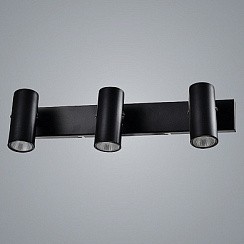 фото Спот 18711/3 BK черный 3x50W GU10 d460 h130, WAN19