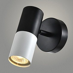 фото Спот 23210/1B BK+WT черный/белый 1x25W GU10 h130, WAN23