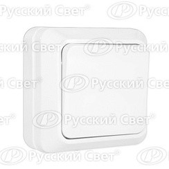 Фото Выключатель 1-кл. о/у "Олимп" 10А 220В белый "UNIVersal" О0021