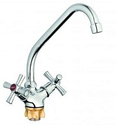 Фото Смеситель д/кухни двуручковый QMT4-A722 G-lauf