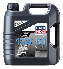 Фото Масло 4Т LIQUI MOLY Motorbike Street 15W50 SL   4л. синт.↑1689