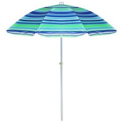 Фото Зонт пляжный Модерн с мех. наклона, серебр. покр d=150 cм, h=170 см