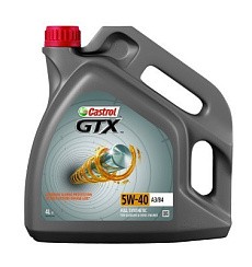 Фото Масло CASTROL GTX 5W40 A3/B4 SM/CF   4л. син.15B9F5