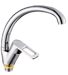 Фото Смеситель для кухни Lemen LB-91428, однорычажный, D40, гайка РАСПРОДАЖА