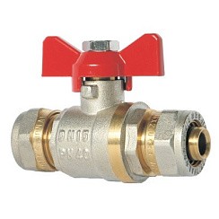 Фото Кран шаровый ц/ц 20*20 д/мпл труб  (№57)