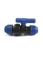 Фото Кран шаровый соединительный 20*20  ПЭ (ПНД)  (№17)