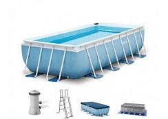 Фото Бассейн прямоуг. на опорах Prism Frame 488Х244Х107 см.+ фильтр-насос + аксессуары
