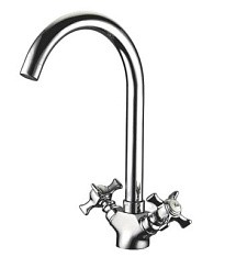 Фото Смеситель д/кухни L4311-2(Zn) высокий трубчатый излив,хром,LEDEME