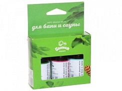 Фото Набор эфирных масел Эвкалипт, Пихта, Мята, 3х15мл, БАННАЯ ЛИНИЯ