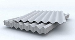 Фото Шифер кровельный 7-волновой 1750х980х5,0 мм