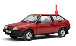 Фото ВАЗ 2108 Стекло боковины левое (завод) 996х402