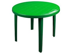 Фото Стол круглый зеленый  900/900/750мм М2666(пластик)