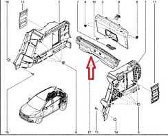 Фото Планка обивки замка багажника ЛАДА Xray "АВТОВАЗ"