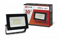Фото Прожектор светодиодный 30Вт, 6500К, 2700Лм, IP65, IN HOME