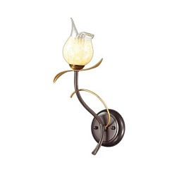 фото Бра ANABA цвет Коричневый с золотом/стекло G9 60W 220V АКЦИЯ