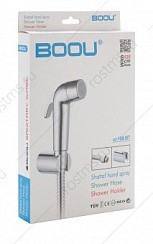 Фото Комплект д/биде Гигиенический (Шланг 120 см., гигиенич. лейка, крепления), BOOU