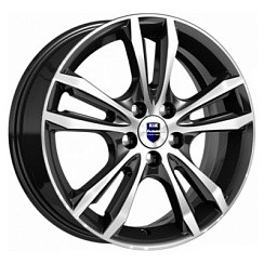 Фото Диск 16 6J*16 4/100/60,1+50 КС-866 (Samara) алмаз черный K&K