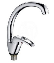 Фото Смеситель д/кухни L5902-B трубчатый излив,хром,LEDEME