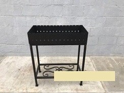 Фото Мангал с дровницей хол.ковка 3 мм. (750*350*900мм.)