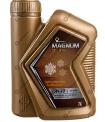Фото Масло Роснефть Magnum Coldtec  5W40 SN/CF   1л. син.