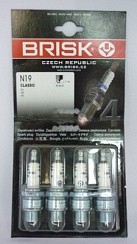 Фото Свеча ГАЗ-53 N19 УАЗ, ЗИЛ-130, 2х такт.мото (4шт.) БРИСК