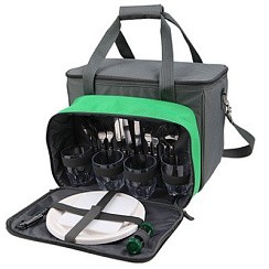 Фото Сумка-холодильник с набором посуды, для напитков тм "Арктика", арт. 4200-4 с рисунком