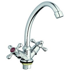 Фото Смеситель д/кухни двуручковый JML4-A605, G-lauf