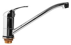 Фото Смеситель д/кухни SL128-004F-25 одноручковый, длинный поворот.излив, Латунь, РМС РАСПРОДАЖА