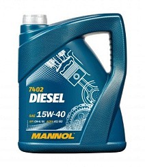 Фото Масло MANNOL Diesel 7402 15W40 A3/B3 CH-4/SL   5л. диз. мин.