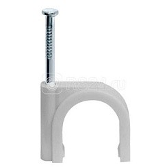 Фото Скоба 10 мм креп. кругл. с гвозд. NCR-10-50 (уп.50шт) Navigator 4670004710715