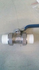 Фото Кран шаровый ПП Ду 32 мм разборный с 2 сторон (№32)