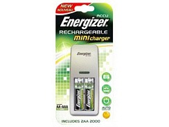 Фото Зарядное устройство Energizer CH2PC3 Mini EU+ 2 NH15 2000mA 1-2 батарейкаи АА/ААА