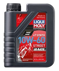 Фото Масло 4Т LIQUI MOLY Motorbike Synth Street Race 10W-60 SL   1л. синт.↑1525