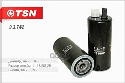 Фото Фильтр топливный сепаратора ГАЗ-3309, 3310, КАМАЗ дв.CUMMINS ISBe, ISF 3.8, DAF (с датчиком) TSN