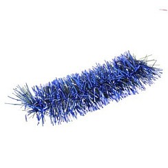 фото Карнавальный браслет синий с белыми кончиками, 8х22 см
