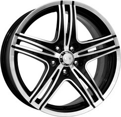 Фото Диск 13 5J*13 4/98/58,6+35 Омаха алмаз чёрн. K&K (14369)