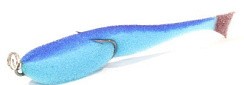 Фото Поролоновая рыбка КОНТАКТ (двойник) 7см. синяя