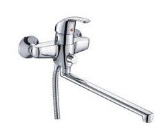 Фото Смеситель д/ванны SL128-006E одноручковый, длинный излив, латунь, РМС