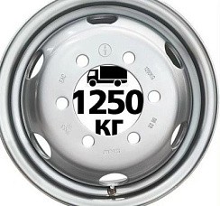 Фото Диск 16 5,5J*16 6/170/130,1+106 SRW sil 1250кг(Газель)